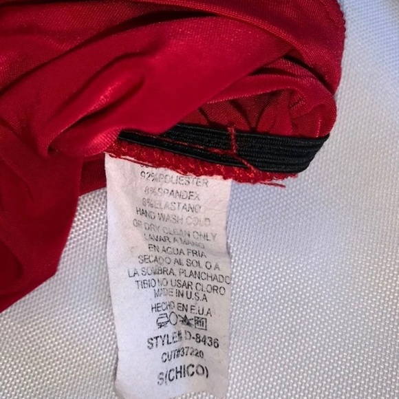 Symphony One Shoulder Red Cocktail Dress - Picture 7 of 9